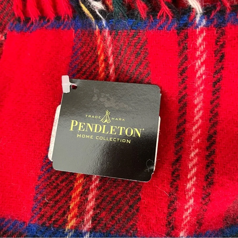 Pendleton Vintage Wool Highland Motor Robe Tartan Fringe Blanket NWT